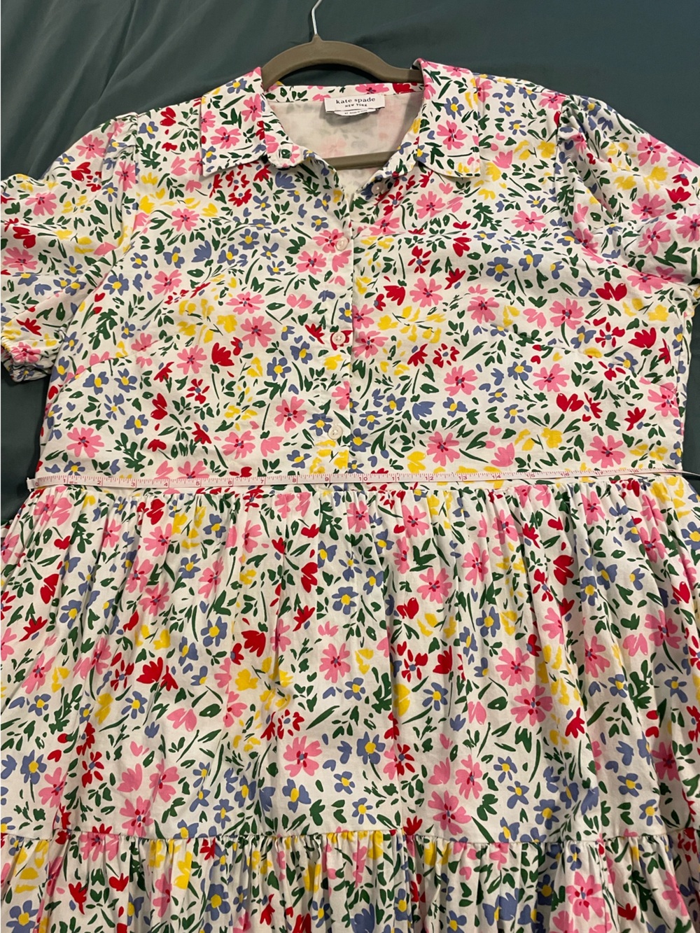Kate Spade Shoreside Floral Shirtdress EUC XL - Picture 2 of 10